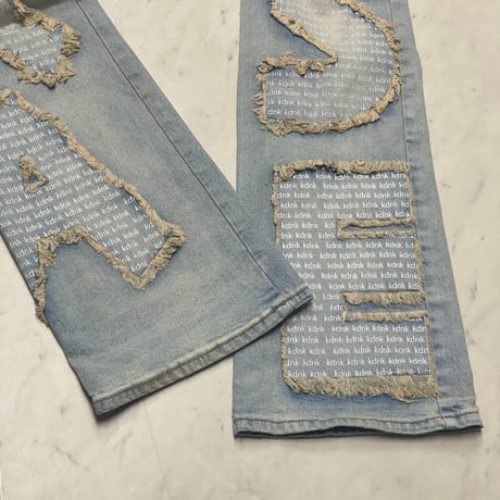 海外限定 KDNK ディーケーエヌケー Stacked Skinny Flare スタックド スキニーフレア ジーンス (JNS53)