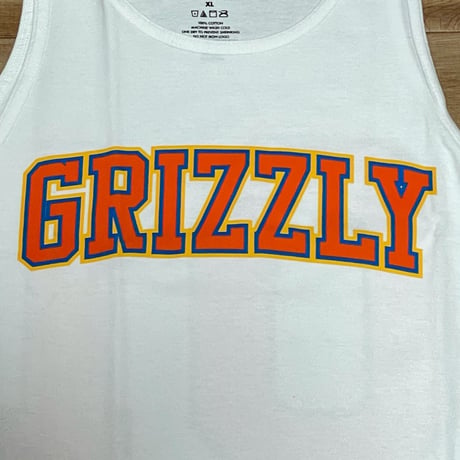 【XL】 米国製 ダイヤモンドサプライ Diamond Supply Co タンクトップ 白 GRIZZLY グリズリー