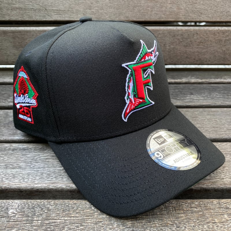 海外限定 Newera ニューエラ 9Forty Aフレーム Marlins フロリダ マーリ