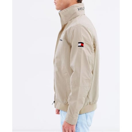 トミーヒルフィガー TOMMY HILFIGER ナイロン ヨットジャケット 撥水加工 ベージュ