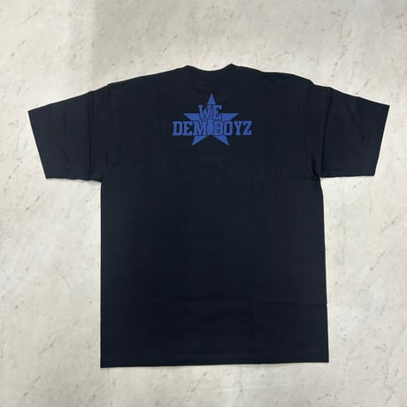 LA発 WE DEM BOYZ アメフト グラフィック 半袖 ヘビーウェイト Tシャツ 黒 カウボーイズ (GTS98)