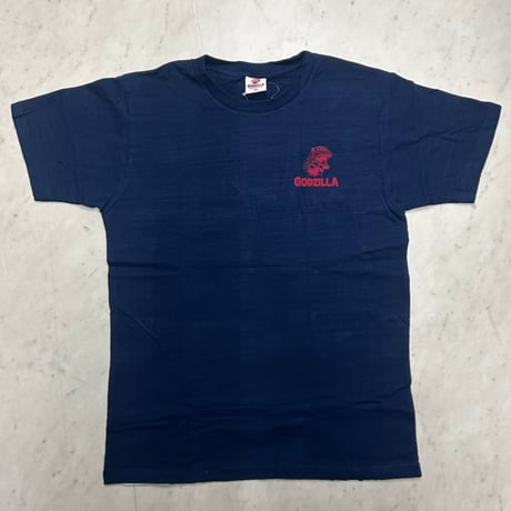神奈川沖浪裏 GODZILLA ゴジラ 富嶽三十六景大怪獣ノ図 Tシャツ 浮世絵 Hokusai 紺