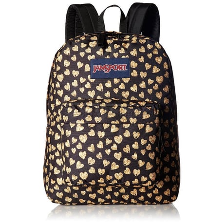 USAモデル JANSPORT スーパーブレイク glitter グリッター ハート バックパック リュック 25L