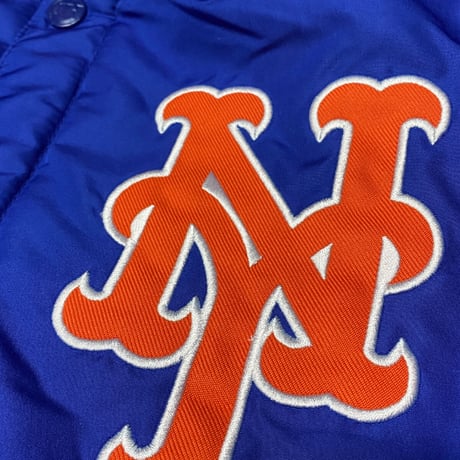 USA限定 JHデザイン MLB ニューヨーク メッツ NY Mets フード付き リバーシブル スタジャン