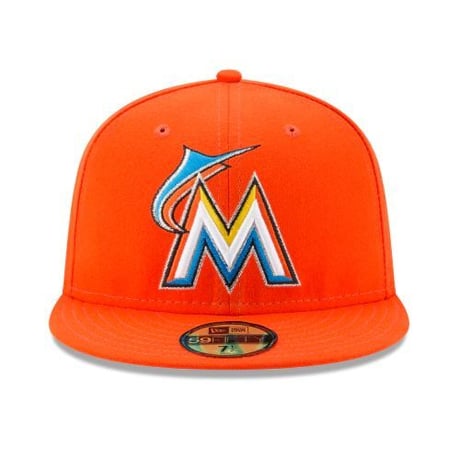 59FIFTY ニューエラ Newera マイアミ Marlins マーリンズ 公式  オーセンティック ROAD (11-2)
