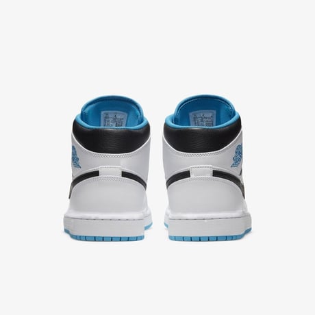 NIKE ナイキ AIR JORDAN1 MID エアジョーダン1 ミッドカット 白 水色 レーザーブルー