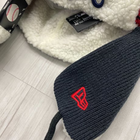 USA限定 ニューエラ Newera アトランタ ブレーブス ATL Braves 空軍 トラッパー 極暖ニット