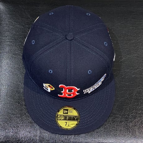 限定モデル 59FIFTY ニューエラ Newera ゴールドリングス REDSOX ボストンレッドソックス MLB (4-5)