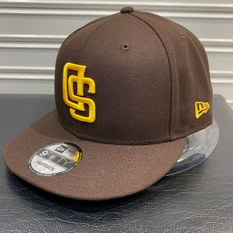 USA限定 Newera ニューエラ 9FIFTY アップサイドダウンロゴ スナップバック MLB SD パドレス
