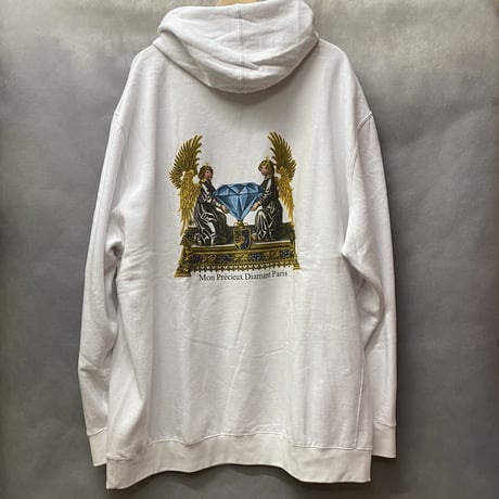ラスト1 【4XL】 ダイヤモンドサプライ Diamond supply co. スウェット 白 プルオーバー パーカー LA ロイヤル ROYAL 天使