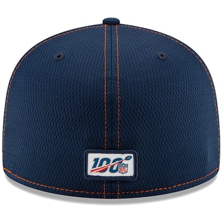 NFL 限定100周年記念 NEWERA ニューエラ Broncos デンバー ブロンコス 紺 59Fifty キャップ (10-1)