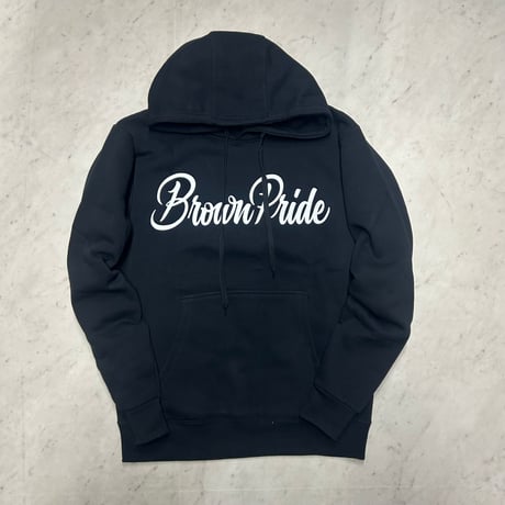 LA発 Brown Pride ブラウンプライド Patrona グラフィック プルオーバー パーカー (GFX/Hdy1)