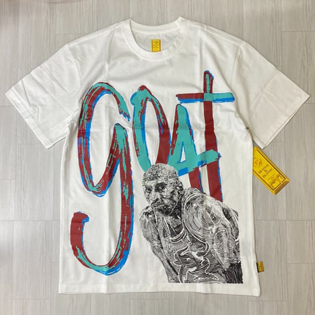 米国ブランド Bricks & Butter ブリックス＆バター 半袖 GOAT グラフィック Tシャツ 白