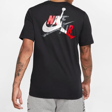 USAモデル NIKE ナイキ AIR JORDAN エア ジョーダン JUMPMAN 黒  Tシャツ BIG バックプリント (AJ7)