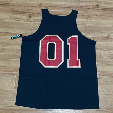 【XL】 米国製 ダイヤモンドサプライ Diamond Supply Co タンクトップ 紺 GRIZZLY グリズリー