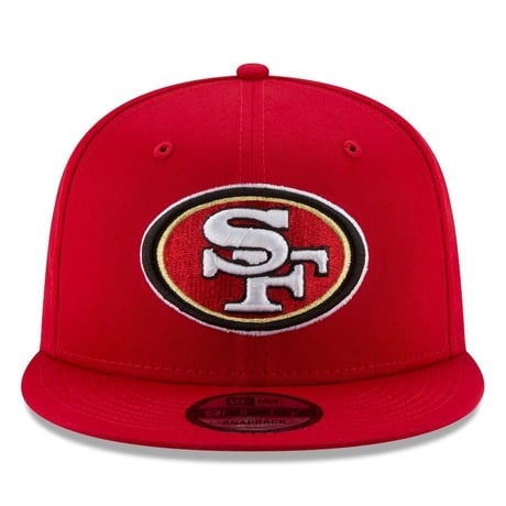 USAモデル NEWERA ニューエラ NFL フォーティナイナーズ 49ers スナップバックキャップ 9FIFTY  赤
