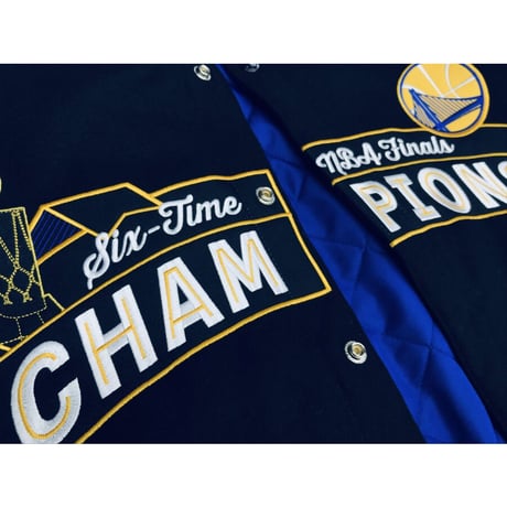 限定チャンピオンズ  JHデザイン NBA ゴールデンステート ウォリアーズ リバーシブル スタジャン