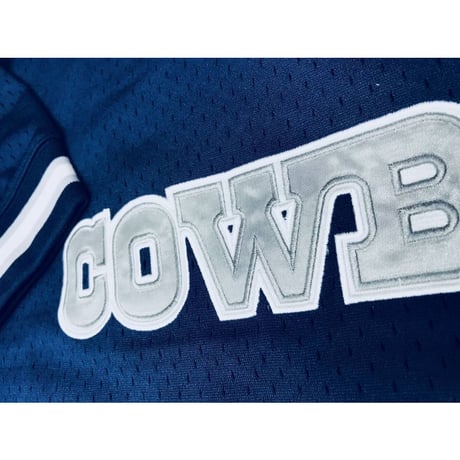 Mitchell&Ness ミッチェル&ネス NFL ダラス Cowboys カウボーイズ Vネック 公式 メッシュシャツ ユニフォーム 紺 アメフト