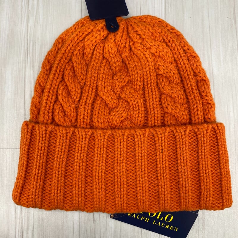 POLO RALPH LAUREN☆ポロ ベア ケーブル編み ニット帽 ビーニー POLO