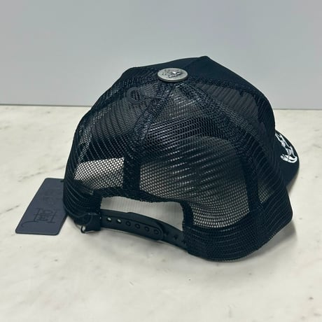 USA仕様 Ed Hardy エドハーディ Crosses Trucker 十字架 刺繍 メッシュ トラッカーキャップ Black (EDC10)