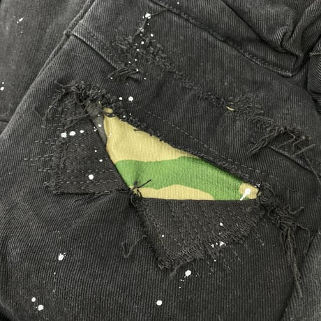 LA発 First Row ファーストロー Utility Paint Cargo Pants ペイント カーゴパンツ (JNS267)