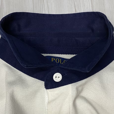 ラルフローレン RALPH LAUREN USA 半袖 ポロシャツ OFFSHORE セーリング p-15 オフホワイト