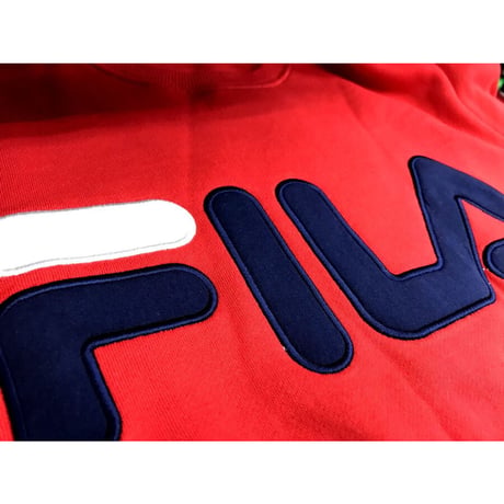 USAモデル FILA フィラ REGOLA クルーネック スウェット トレーナー 赤 90年代 オールドスクール