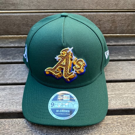 USA限定 NEWERA ニューエラ 9Forty M-Crown Aフレーム Athletics アスレチックス EMBLEM スナップバックキャップ (940-251)