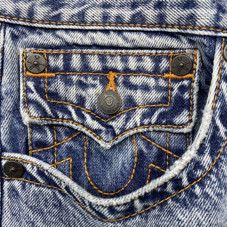 True Religion トゥルーレリジョン Ricky Relaxed Straight デニム ショートパンツ (SJNS41)