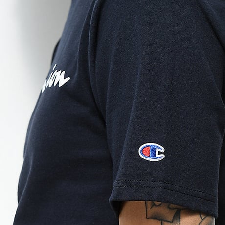 USA限定 リバースウィーブ仕様 Champion チャンピオン HERITAGE 半袖 Tシャツ 紺