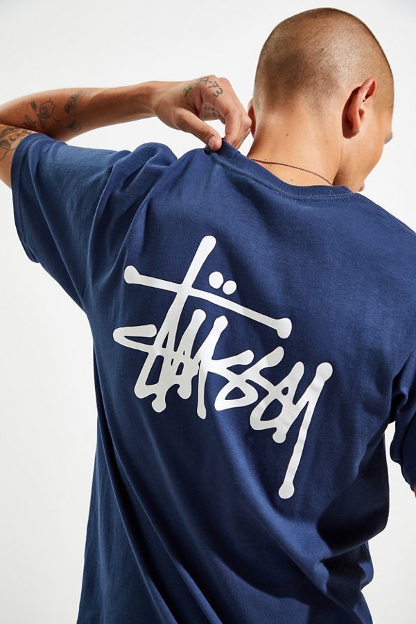 STUSSY Tシャツ 刺繍ロゴ Sサイズ