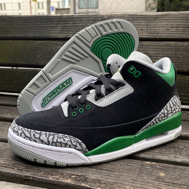 NIKE AIR JORDAN3 RETRO ナイキ エアジョーダン3 レトロ 黒/緑/グレー