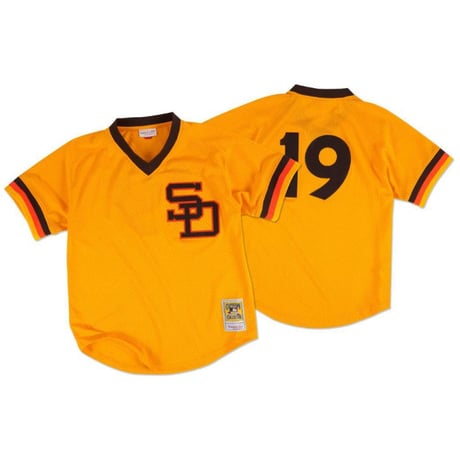 Mitchell&Ness ミッチェル&ネス BPジャージ MLB  サンディエゴ PADRES パドレス #19 ユニフォーム Gold