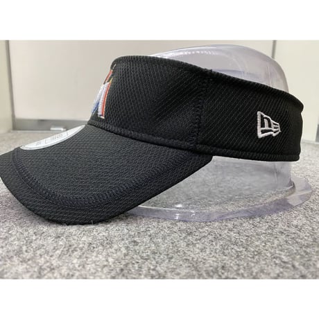 公式クラブハウスモデル NEWERA ニューエラ Visor サンバイザー Marlins マイアミ マーリンズ MLB