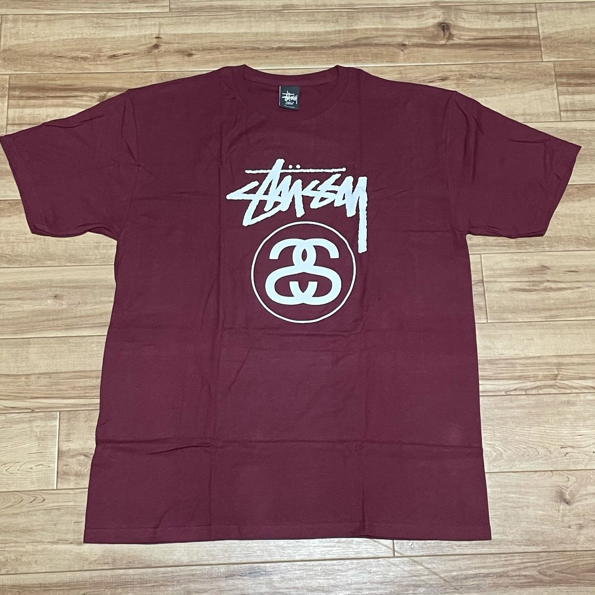 【L】 Stussy ステューシー SSリンクロゴ 半袖 Tシャツ 西海岸