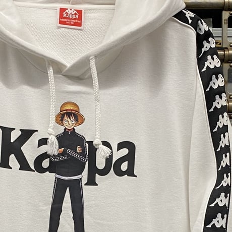 Kappa(カッパ) × ONEPIECE(ワンピース) コラボ プルオーバー パーカー Luffy ルフィ 白