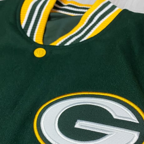 NFL公式 JHデザイン Packers グリーンベイ パッカーズ 緑 リバーシブル スタジャン
