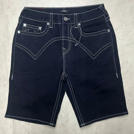 True Religion トゥルーレリジョン Bobby Baggy Short バギー デニム ショートパンツ (SJNS34)