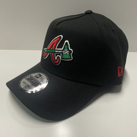 海外限定 Newera ニューエラ 9Forty Aフレーム Braves アトランタ ブレーブス 2000 ASG スナップバックキャップ 黒 (940-279)