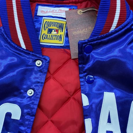 ミッチェル&ネス Mitchell&Ness シカゴ カブス CUBS サテン スタジアムジャンパー