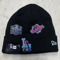 USA限定 NEWERA ニューエラ MLB WSチャンピオンズ ニット帽 ロサンゼルス ドジャース Dodgers (Beanie120)