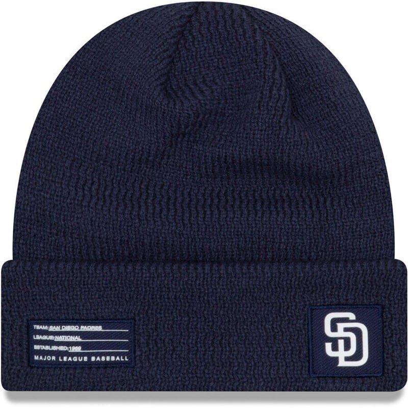 NEWERA ニューエラ MLB ニット帽 サンディエゴ Padres パドレス SD 紺 Y...