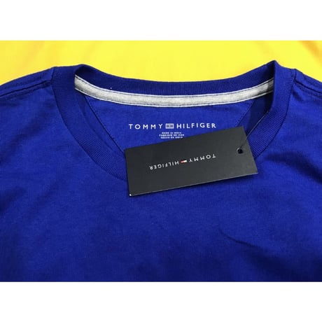 海外限定デザイン TOMMY HILFIGER トミーヒルフィガー  長袖 Tシャツ ロンT 青 トリコロール