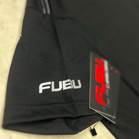 USA仕様 FUBU フブ Bling Bling Tee クラッシュクリスタルストーンロゴ Tシャツ Y207 黒 (FBT1)