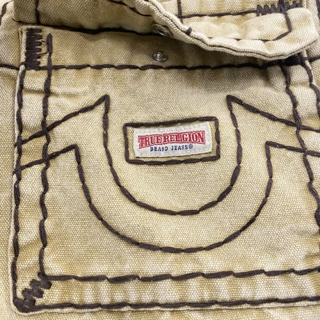 プレミアムジーンズ True Religion トゥルーレリジョン Carpenter Super T Baggy ビッグT カーゴ バギーデニム (JNS247)
