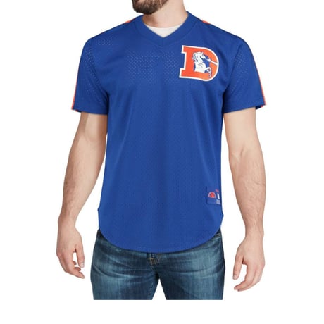Mitchell&Ness ミッチェル&ネス NFL デンバー Broncos ブロンコス 公式  Vネック メッシュ ユニフォーム