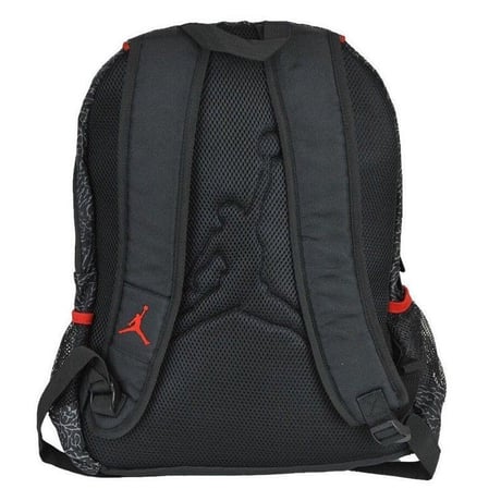日本未入荷モデル NIKE ナイキ AIR JORDAN エア ジョーダン JUMPMAN ジャンプマン 大容量 バックパック リュック 総柄 セメント エレファント 黒 USA正規品