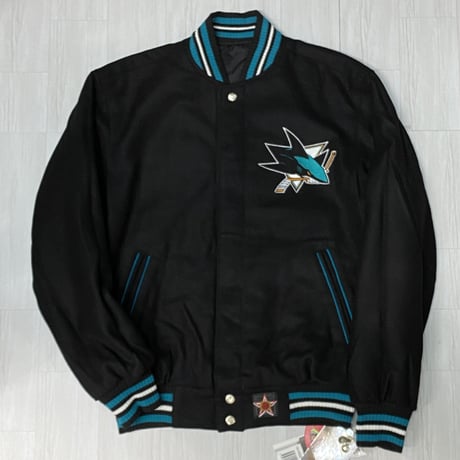 USA限定 JHデザイン NHL サンノゼ シャークス San Jose Sharks リバーシブル スタジャン
