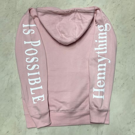 LA発 Hennything Is Possible グラフィック プルオーバー パーカー シェルピンク (GFX/Hdy100)