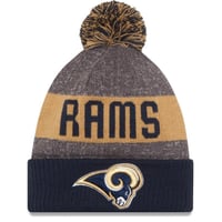NEWERA ニューエラ LA ロサンゼルス Rams ラムズ NFL 公式 ニット帽 ポンポン (Beanie201)